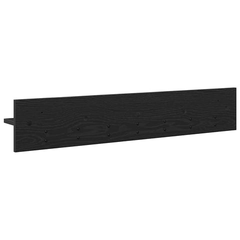 vidaXL Wall-Mounted Coat Rack with Shelf Black oak 100 x 10.5 x 18 cm