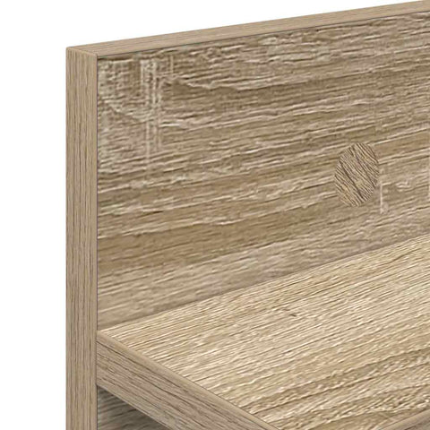 vidaXL Wall-Mounted Coat Rack with Shelf Sonoma oak 100 x 10.5 x 18 cm