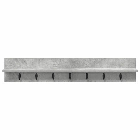 vidaXL Wall-Mounted Coat Rack Concrete grey 100 x 10.5 x 18 cm
