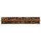 vidaXL Wall-Mounted Coat Rack with Shelf Smoked oak 100 x 10.5 x 18 cm