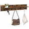 vidaXL Wall-Mounted Coat Rack with Shelf Smoked oak 100 x 10.5 x 18 cm