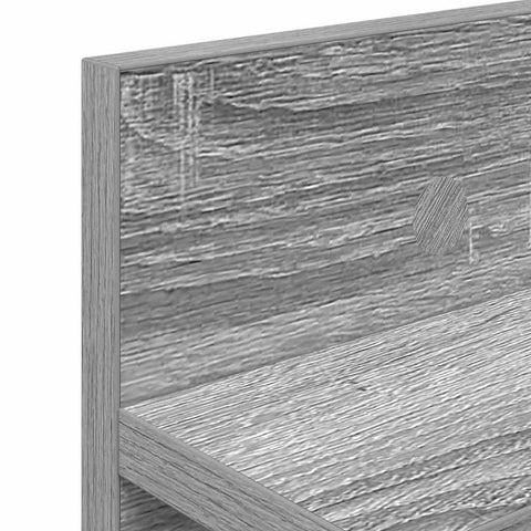 vidaXL Wall-Mounted Coat Rack Grey sonoma 100 x 10.5 x 18 cm