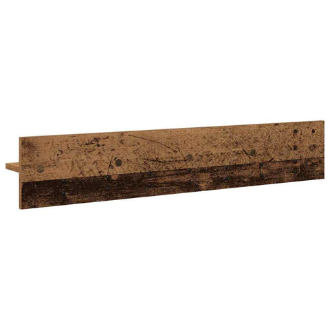 vidaXL Wall-Mounted Coat Rack with Shelf Wall-mounted Old wood 100 x 10.5 x 18 cm
