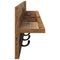vidaXL Wall-Mounted Coat Rack with Shelf Wall-mounted Old wood 100 x 10.5 x 18 cm