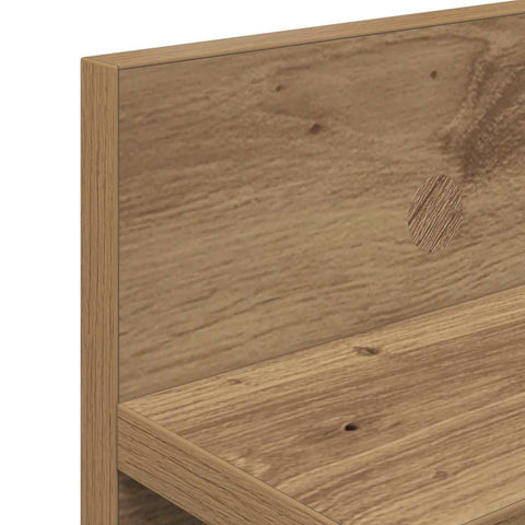vidaXL Wall-Mounted Coat Rack Artisan oak 100 x 10.5 x 18 cm