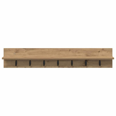 vidaXL Wall-Mounted Coat Rack Artisan oak 100 x 10.5 x 18 cm