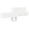 vidaXL Wall-Mounted Coat Rack with Shelf Wall-mounted with Storage White Engineered wood