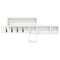 vidaXL Wall-Mounted Coat Rack with Shelf Wall-mounted with Storage White Engineered wood