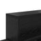 vidaXL Wall-Mounted Coat Rack with Shelf Wall-mounted with Storage Black oak Engineered wood