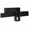 vidaXL Wall-Mounted Coat Rack with Shelf Wall-mounted with Storage Black oak Engineered wood