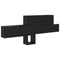 vidaXL Wall-Mounted Coat Rack with Shelf Wall-mounted with Storage Black oak Engineered wood