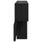 vidaXL Wall-Mounted Coat Rack with Shelf Wall-mounted with Storage Black oak Engineered wood