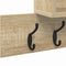 vidaXL Wall-Mounted Coat Rack with Shelf Wall-mounted with Storage Sonoma oak Engineered wood