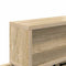 vidaXL Wall-Mounted Coat Rack with Shelf Wall-mounted with Storage Sonoma oak Engineered wood