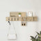 vidaXL Wall-Mounted Coat Rack with Shelf Wall-mounted with Storage Sonoma oak Engineered wood