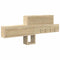 vidaXL Wall-Mounted Coat Rack with Shelf Wall-mounted with Storage Sonoma oak Engineered wood