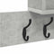 vidaXL Wall-Mounted Coat Rack with Shelf Concrete grey Engineered wood