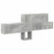 vidaXL Wall-Mounted Coat Rack with Shelf Concrete grey Engineered wood
