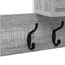 vidaXL Wall-Mounted Coat Rack with Shelf Wall-mounted with Storage Grey sonoma Engineered wood