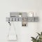 vidaXL Wall-Mounted Coat Rack with Shelf Wall-mounted with Storage Grey sonoma Engineered wood
