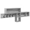 vidaXL Wall-Mounted Coat Rack with Shelf Wall-mounted with Storage Grey sonoma Engineered wood