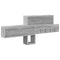 vidaXL Wall-Mounted Coat Rack with Shelf Wall-mounted with Storage Grey sonoma Engineered wood
