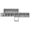 vidaXL Wall-Mounted Coat Rack with Shelf Wall-mounted with Storage Grey sonoma Engineered wood