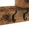 vidaXL Wall-Mounted Coat Rack with Shelf Wall-mounted with Storage Old wood Engineered wood