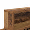vidaXL Wall-Mounted Coat Rack with Shelf Wall-mounted with Storage Old wood Engineered wood
