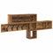 vidaXL Wall-Mounted Coat Rack with Shelf Wall-mounted with Storage Old wood Engineered wood