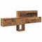 vidaXL Wall-Mounted Coat Rack with Shelf Wall-mounted with Storage Old wood Engineered wood