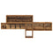 vidaXL Wall-Mounted Coat Rack with Shelf Wall-mounted with Storage Old wood Engineered wood