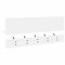 vidaXL Wall-Mounted Coat Rack with Shelf Wall-mounted with Storage White Engineered wood