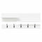 vidaXL Wall-Mounted Coat Rack with Shelf Wall-mounted with Storage White Engineered wood