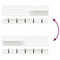vidaXL Wall-Mounted Coat Rack with Shelf Wall-mounted with Storage White Engineered wood