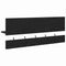 vidaXL Wall-Mounted Coat Rack with Shelf Wall-mounted with Storage Black oak Engineered wood