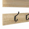 vidaXL Wall-Mounted Coat Rack with Shelf Wall-mounted with Storage Sonoma oak Engineered wood
