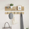 vidaXL Wall-Mounted Coat Rack with Shelf Wall-mounted with Storage Sonoma oak Engineered wood