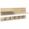 vidaXL Wall-Mounted Coat Rack with Shelf Wall-mounted with Storage Sonoma oak Engineered wood