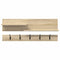vidaXL Wall-Mounted Coat Rack with Shelf Wall-mounted with Storage Sonoma oak Engineered wood