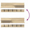 vidaXL Wall-Mounted Coat Rack with Shelf Wall-mounted with Storage Sonoma oak Engineered wood
