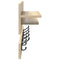 vidaXL Wall-Mounted Coat Rack with Shelf Wall-mounted with Storage Sonoma oak Engineered wood