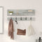 vidaXL Wall-Mounted Coat Rack with Shelf Concrete grey Engineered wood