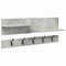 vidaXL Wall-Mounted Coat Rack with Shelf Concrete grey Engineered wood