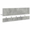 vidaXL Wall-Mounted Coat Rack with Shelf Concrete grey Engineered wood