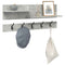 vidaXL Wall-Mounted Coat Rack with Shelf Concrete grey Engineered wood