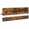 vidaXL Wall-Mounted Coat Rack with Shelf Wall-mounted with Storage Smoked oak Engineered wood