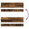 vidaXL Wall-Mounted Coat Rack with Shelf Wall-mounted with Storage Smoked oak Engineered wood