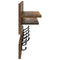 vidaXL Wall-Mounted Coat Rack with Shelf Wall-mounted with Storage Smoked oak Engineered wood