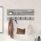 vidaXL Wall-Mounted Coat Rack with Shelf Wall-mounted with Storage Grey sonoma Engineered wood